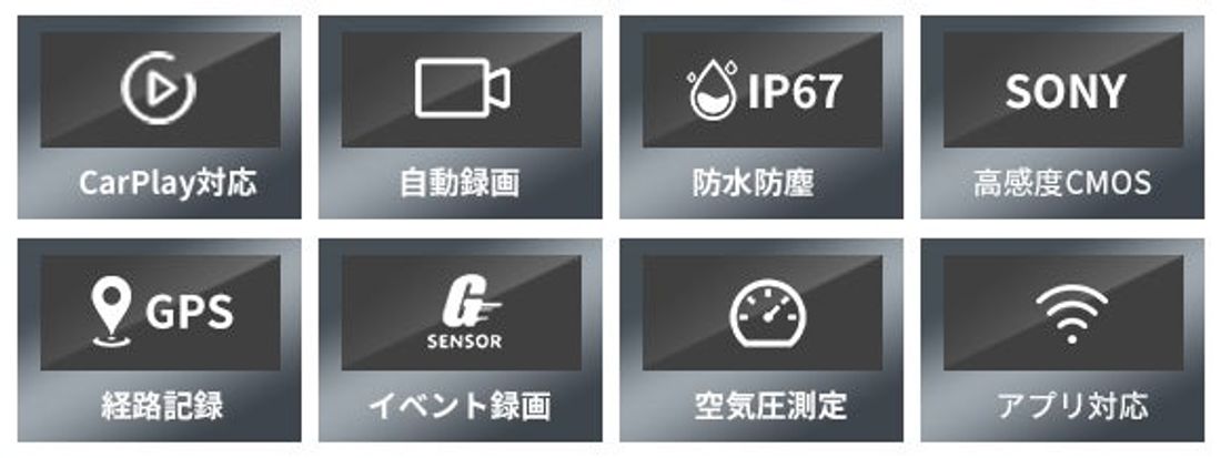 【バイク用】Apple CarPlay対応、一体型防水・防塵設計の5インチモニター「KG69」