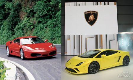 フェラーリ F430 VS ランボルギーニ ガヤルド