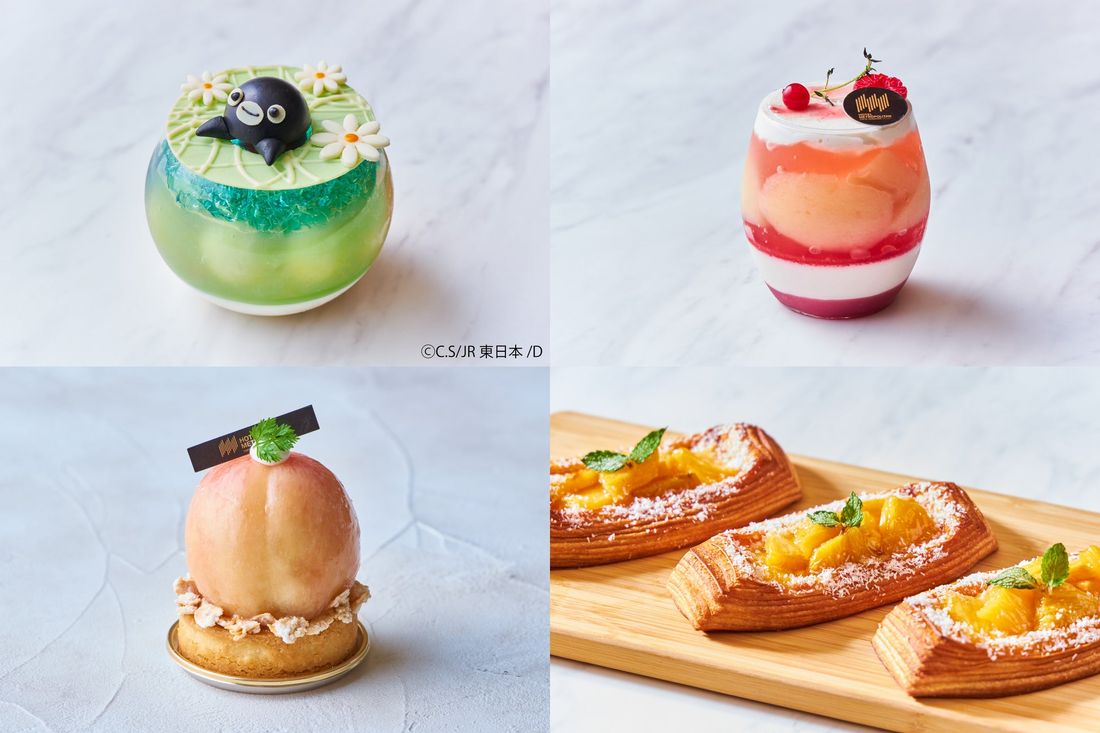 Suicaのペンギンの表情が愛らしいメロンゼリー&旬のフルーツを堪能できる新作スイーツ・デニッシュを販売