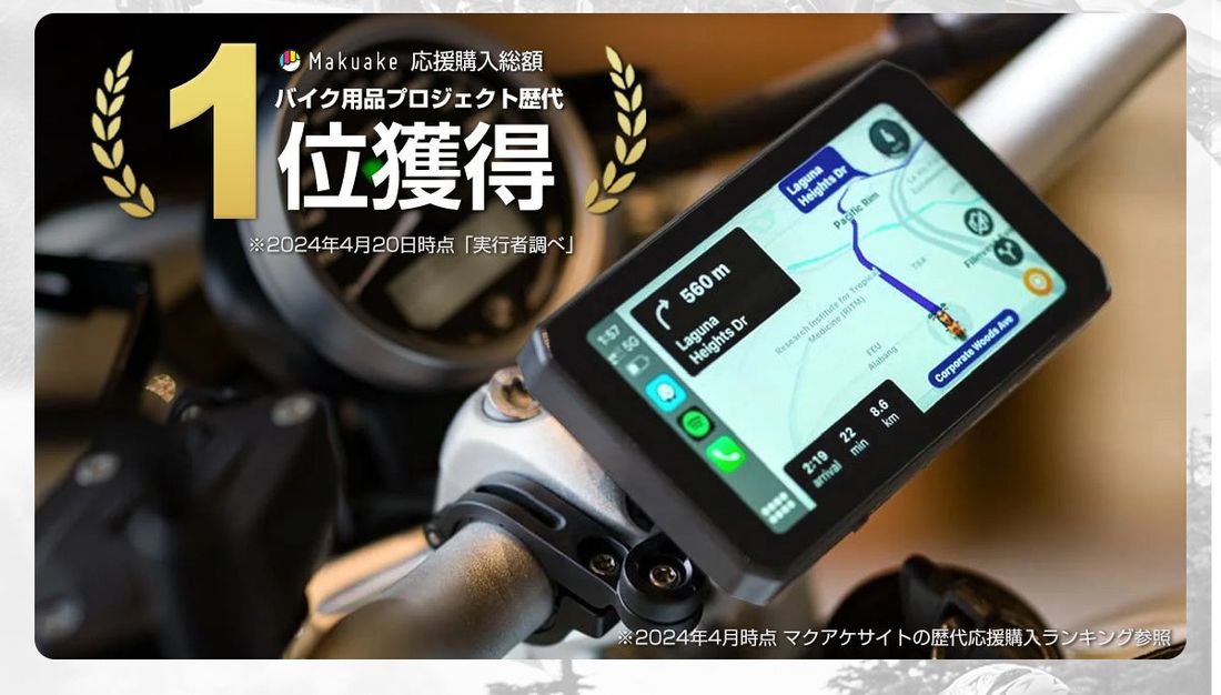 知らずに電波法違反の100万円罰則、更には事故に繋がる可能性がありに注意!【バイク用スマートモニター】日本国内のWIF…