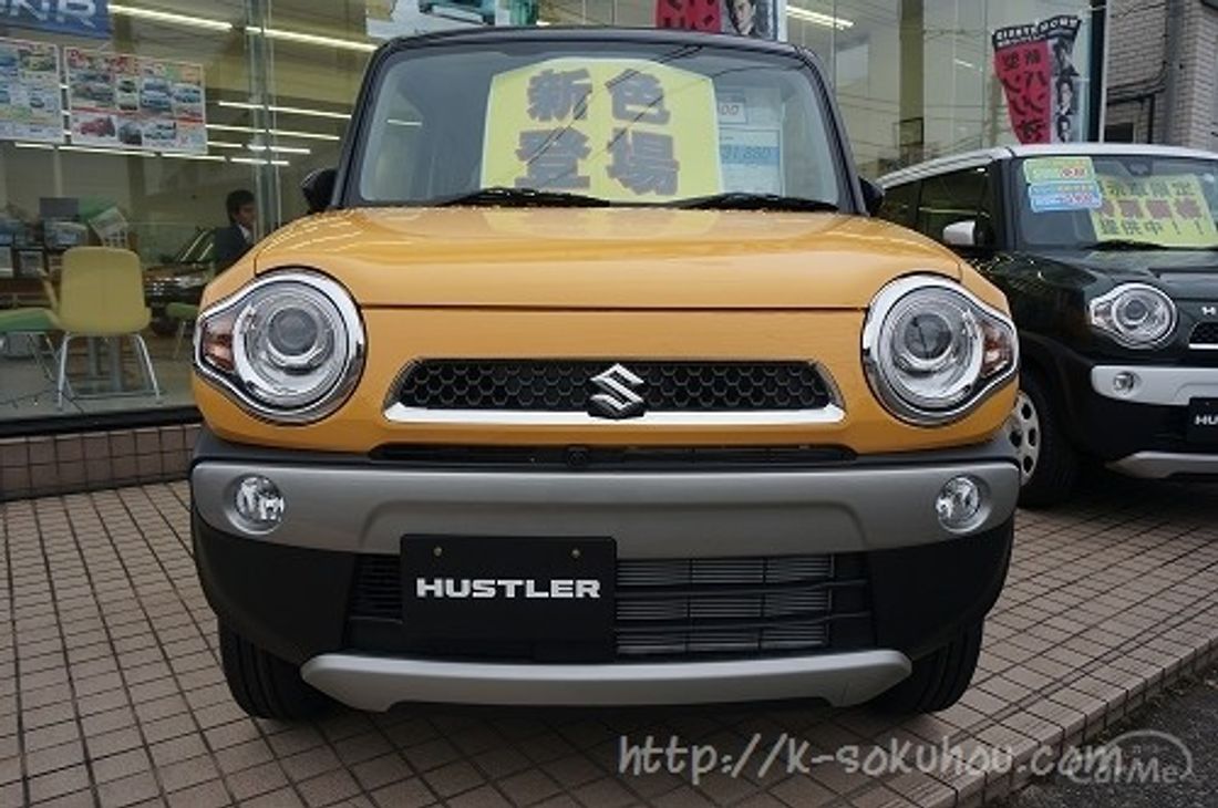 ハスラーのアクティブイエローは Jスタイル2と標準車で雰囲気が違う