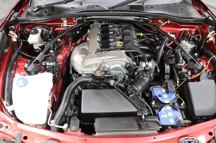 H.29(2017)年 マツダ ロードスター 1.5 NR-A TE37 16インチ エナペタル車高調 レッド 走行41