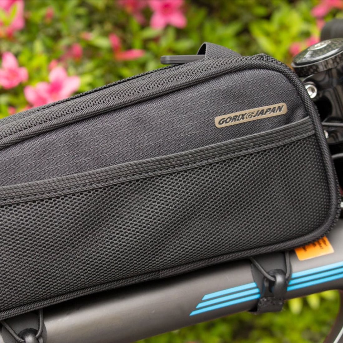 自転車パーツブランド「GORIX」が新商品の、トップチューブバッグ(QUICK TOP TUBE BAG)のXプレゼン…