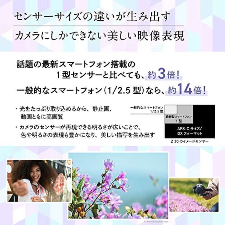 ミラーレス一眼 Z30 16-50 VR レンズキット Zマウント APS-C 動画 Vlog 手振れ補正ブラック