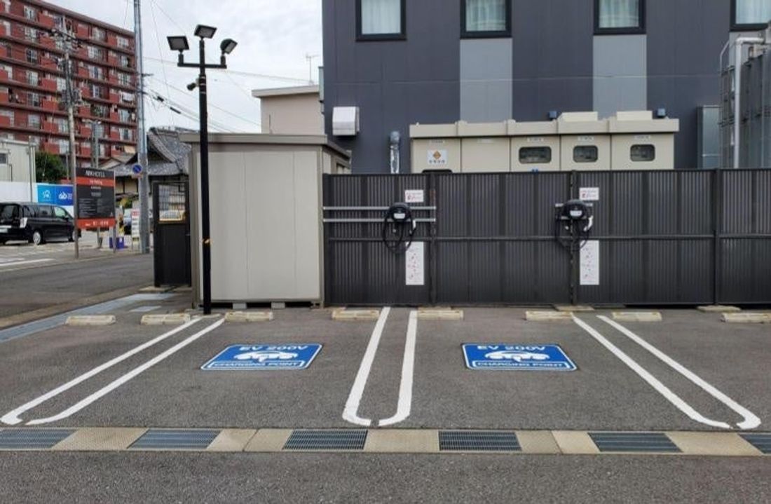 エネチェンジ、茨城県と群馬県のアパホテル2軒に6kWのEV充電器を設置