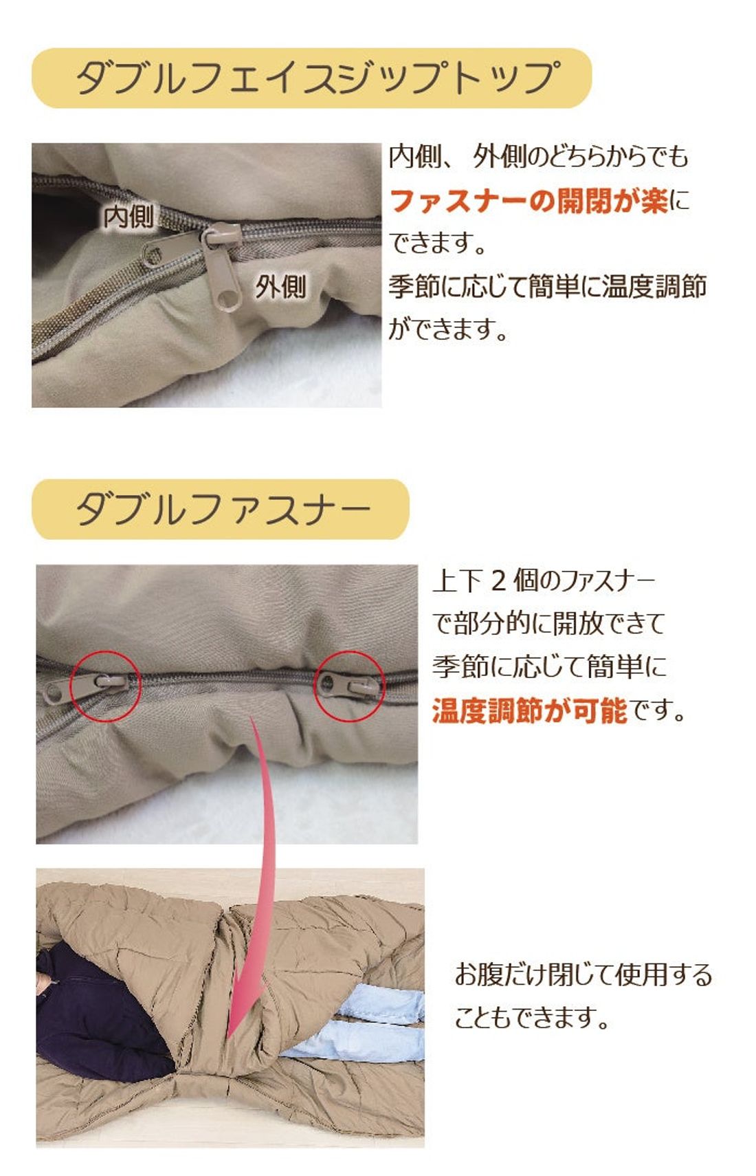リビングで寝袋!?ごろごろしたい時にピッタリの「ごろねぶくろん」。寝袋としてだけではなく、クッションとしても使える万能…